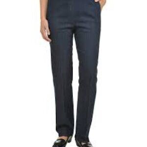 Alison Daley Trouser Pants Petite size S Gray Comfort Fit Straight Leg NEW